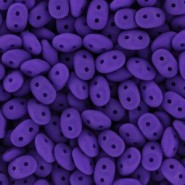 SuperDuo Beads 2.5x5mm Neon - Royal Purple
